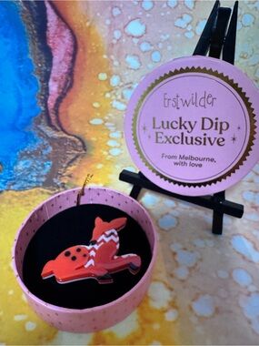 Erstwilder Orange Fawn Brooch - Lucky Dip Exclusive